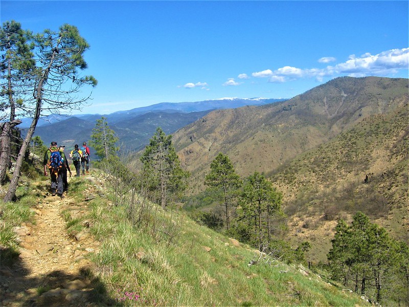 AVVICINAMENTO ALLA MONTAGNA- SECONDA USCITA PRATICA - MONTE TOBBIO  M. 1092 PER VIA NORMALE