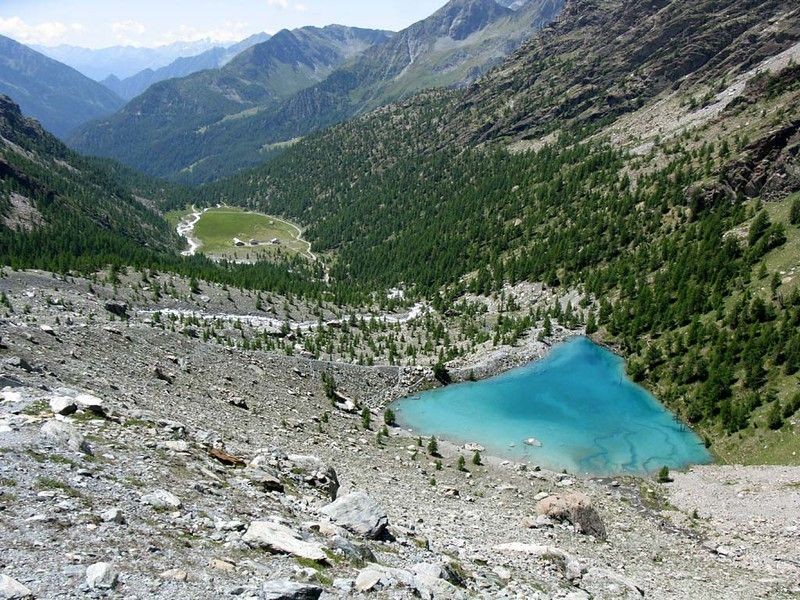 LAGO BLU E COLLE SUPERIORE DELLE CIME BIANCHE